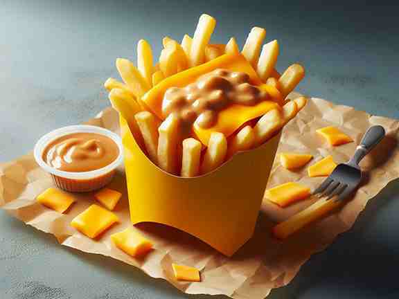 Chips , Cheese , Gravy