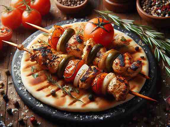 Chargrilled Chicken Souvlak