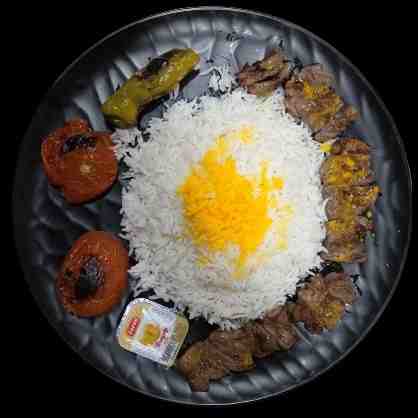 چلو کباب چنجه