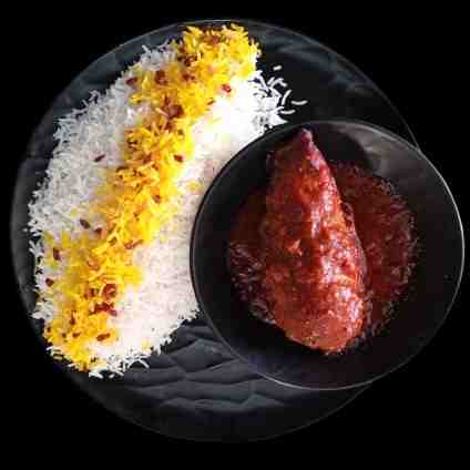 زرشک پلو با مرغ (سینه)